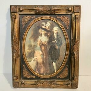 Vintage Print of Mr. and Mrs. William Hallet "Morning Walk" Circa 1900's